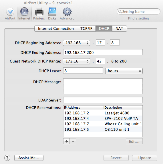 Static DHCP